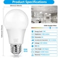 thumbnail image 2 of Bombillas LED MaxVolador A19, 13 W, 5000 K, E26, 1500 LM, paquete de 4, 2 of 9