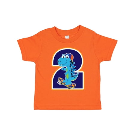 

Inktastic Dinosaur 2nd Birthday 2 Year Old Boy Gift Toddler Boy Girl T-Shirt