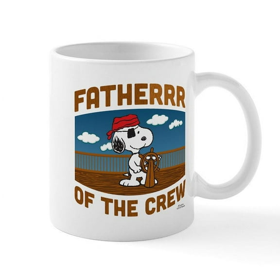 CafePress - Peanuts: Fatherrr Mug - 11 oz Ceramic Mug - Novelty Coffee Tea Cup