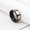 Black, variant on Men's Jewelry Retro Custom Titanium Steel Ring Diamond