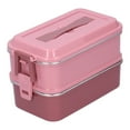 thumbnail image 5 of 304 Stainless Steel Lunch Box Rectangular Insulated Portable Bento Box with HandleDouble Layer 1.4L, 5 of 8