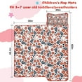 thumbnail image 5 of White Baseballs with Red Flowers Pattern Toddler Nap Mats for Kids Preschool,Sleeping Mat Bag or Kids,Toddler Sleeping Bag,Toddler Nap Mat or Daycare, 5 of 6