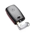 thumbnail image 4 of Vitodeco Leather Smart Key Fob Case Compatible with Acura RDX, MDX, ILX, TLX (2016 - 2021Models) - 5-Button, Black/Red, 4 of 6