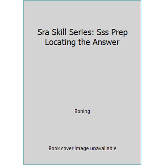 Pre-Owned Sra Skill Series: Sss Prep Locating the Answer (Hardcover) 0026879506 9780026879507
