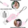 thumbnail image 3 of Car Safety Hammer 1 Pcs, Spring Loaded Car Window Breaker And Seat Belt Cutter, Window Punch, Window Hammer, Window Breaker Keychain, Car Emergency Es, 3 of 4