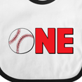 thumbnail image 4 of Inktastic One with Baseball Baby's First Birthday Boys or Girls Baby Bib, 4 of 4