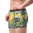 thumbnail image 3 of Rateoe Flower Butterfly Skull Couple Mens Boxer Briefs Poly Spandex Performance Boxer Briefs Underwear Hem Boxer Briefs - X-Large, 3 of 8