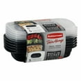 thumbnail image 2 of Rubbermaid 6013327 Take Alongs 3.7 Cups Food Container & Lid, Black - Pack of 5, 2 of 2