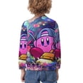 thumbnail image 3 of Game Kirby Hoodie for Kids 3D Printed Pullover Sweatshirts Sweater Round Neck Pullover Clothing For Children Boys Girls, 3 of 4
