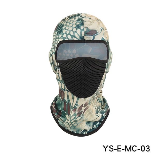 Gorro con estampado de seda de hielo, para montar al aire libre, máscara para la cabeza, forro transpirable, máscara para bicicleta, gorro para la cabeza