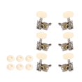 thumbnail image 4 of Kokiya 6 Pieces Tuning Keys Pegs Sturdy Guitar Tuner for Acoustic Guitars Accessory White Double Hole, 4 of 9