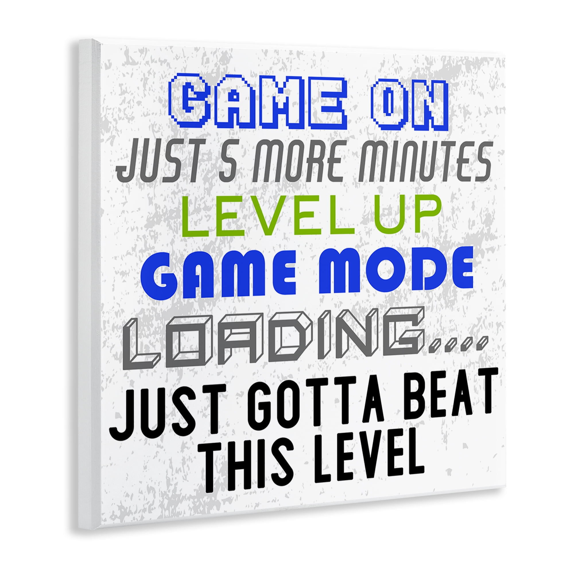 Stupell Industries Game Mode Phrases Entertainment Painting Unframed Art Print Wall Art, 12 x 12