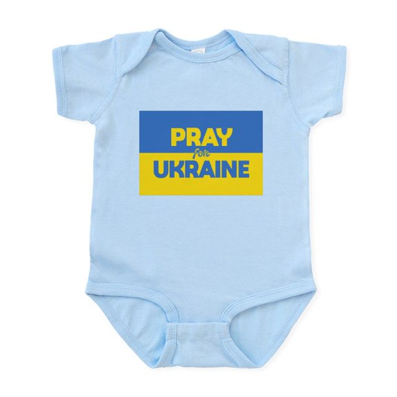 CafePress - Pray For Ukraine Body Suit - Baby Light Bodysuit, Size Newborn - 24 Months