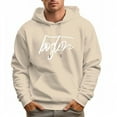 thumbnail image 4 of Men's 100% Cotton Blue BOGLON Hoodie 330g Thick Pocket Hood, 4 of 16
