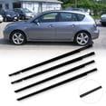 thumbnail image 2 of SCITOO Window Molding Trim for Mazda 3 BK Series Sedan 2004-2009 4pcs OEM MAA1Y6067 Black Premium Weatherstrip Window Seal for Enhanced Weather Protection, 2 of 3