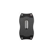 Colibri Premium Diamond V-Cut Cigar Cutter - Ergonomic Stainless Steel Spring-Loaded Blade, Ideal for up to 60+ Ring Gauge - Gift for Cigar Enthusiasts (Black & Black)