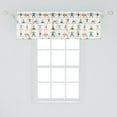 thumbnail image 2 of Ambesonne Yoga Window Valance, Cartoon Style People Character, 54" X 18", Multicolor, 2 of 3