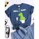 thumbnail image 3 of Camiseta deportiva informal para mujer con dibujos animados de dinosaurio verde pequeño cagando, camiseta deportiva de verano, ropa transpirable y fresca, 3 of 4
