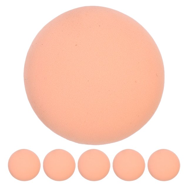 Esponjas de maquillaje en polvo para base y corrector, esponja de maquillaje pequeña para cara, seca, húmeda, de doble uso, redonda, 6 uds.