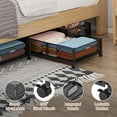 thumbnail image 3 of Almacenamiento debajo de la cama con ruedas, contenedores de almacenamiento plegables de malla metálica debajo de la cama, organizador de cajones de ropa de montaje sin herramientas, paquete de 2, 3 of 5