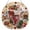Z004_D, variant on Jigsaw Acrylic Puzzle Suncatcher, Flower and Sunset Stained Glass Style Window Hanging Ornament, 7.5 Inch Sun Catcher with Multiple Floral & Nature Designs for Home & Window Decor