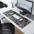 thumbnail image 2 of Long Mouse Pads for Desk,Halloween White Spider Web Pattern Desk Mats on Top Of Desks, Desk Mouse Pad Extra Large with 3mm Non-Slip Base and Stitched Edge for Gaming,Office,Work,Home 31.5x11.8in, 2 of 5