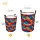 thumbnail image 3 of Balery Colorful Hawaii Palms Cesta de ropa redonda con asas, impermeable, independiente, para ropa, juguetes, dormitorio y familia-Medium, 3 of 6
