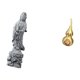 thumbnail image 5 of Estatua de calabaza de latón Guan Yin, adorno de Feng Shui coleccionable, decoración budista china para interiores, pasillos, dormitorios, chimeneas,, 5 of 8