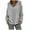 Gray, variant on Ugly Christmas Sweater for Women,Women's Plus Size Casual Loose Hooded Long-Sleeved Sweater Solid Color Top - Gifts for Women