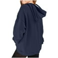 thumbnail image 4 of Hoodies for Kids Girls Boys Solid Soft Hooded Sweatshirt Oversized Teen Hoodie Loose Drop Shoulder Pullovers Top, 4 of 5