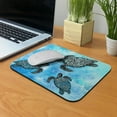 thumbnail image 5 of WIRESTER 8.66x7.08 in Rectangle Mouse Pad with Non-Slip Rubber Base for Computers, Laptop, Office & Home - Ocean Sea Turtle, 5 of 5