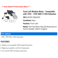 thumbnail image 2 of Front Left Window Motor - Compatible with 1992 - 1999 GMC C1500 Suburban 1993 1994 1995 1996 1997 1998, 2 of 2