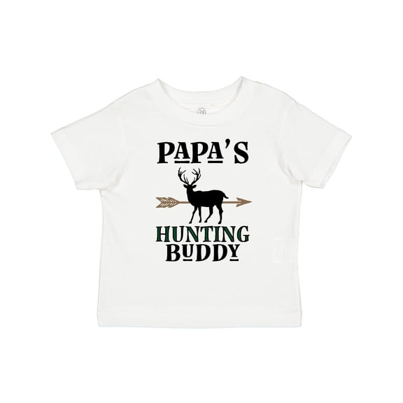 Inktastic Papa Hunting Buddy Bow Hunter Boys or Girls Toddler T-Shirt
