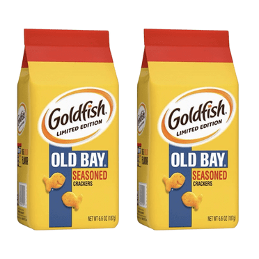 Goldfish Crackers, Limited Edition Old Bay Seasoned Snack Crackers, 6.6 oz. bag - Pack of 2