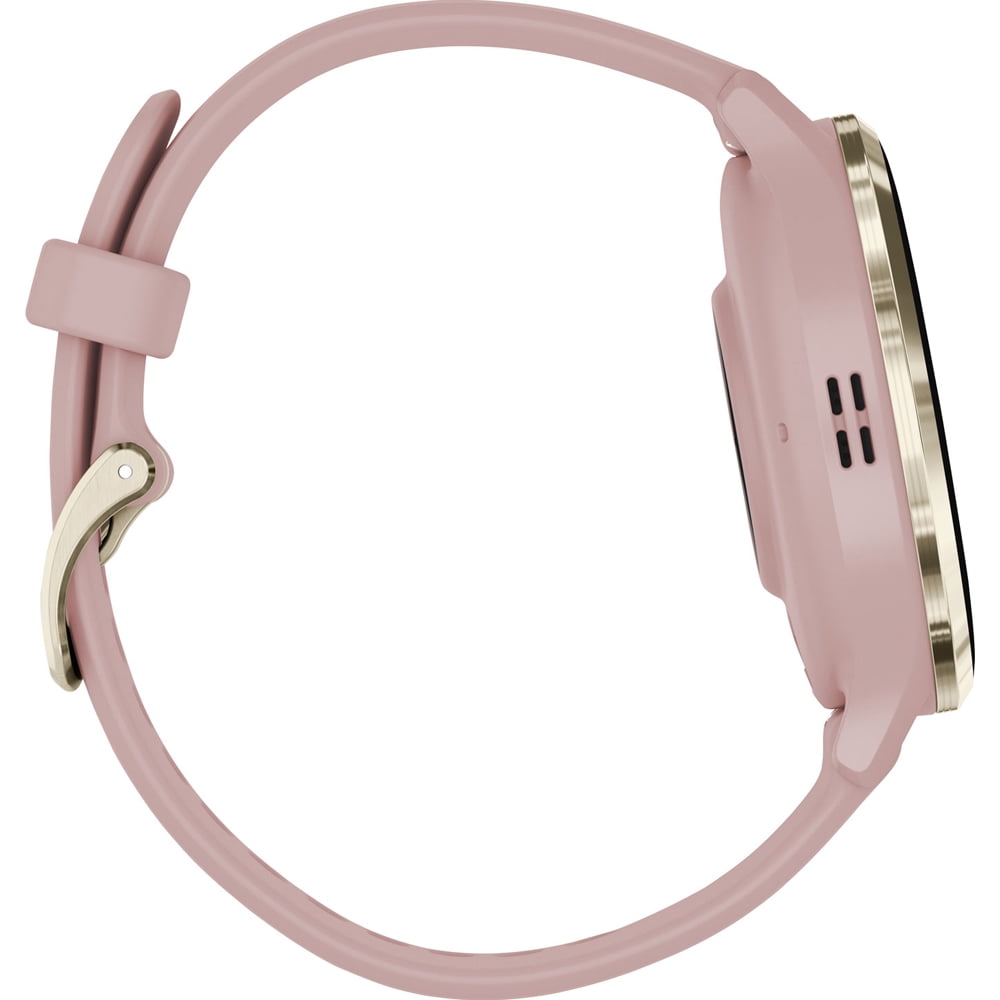 Restored Garmin Venu 3S Fitness GPS Smartwatch Gold Bezel w/ Rose Case (41mm) Refurbished