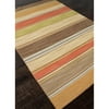 Jaipur Pura Vida La Palma Flat Weave Stripe Pattern Wool Handmade Rug
