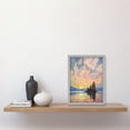 thumbnail image 2 of Sunrise Atmospheric Clouds Over Mono Lake Mountain Lakeside Landscape Modern Watercolour Painting Artwork Framed Wall Art Print A4, 2 of 4