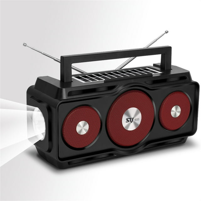 Sentmoon Up to 90% Off Radio Waterproofs Bluetooth Speaker,Portable Digital AM FM Radio With Flashlight,Reading Lamp Solar Charging Deals of the Day Clearance Prime