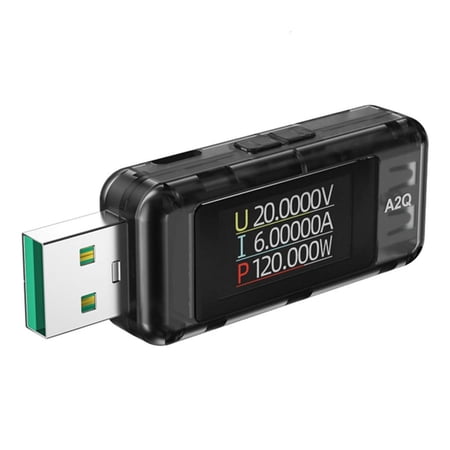 YIGSECU A2Q USB Tester Voltages Current Meter Monitors USB Power Meter Fast Charging Activation Feature For Smartphones Accessor