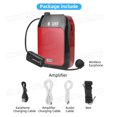 thumbnail image 1 of APORO T9 Bluetooth 5,0 UHF amplificadores de voz inalámbricos 15W megáfonos FM portátiles micrófono altavoz para enseñanza conferencia guía turística Yoga, 1 of 5