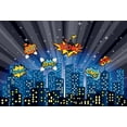 thumbnail image 4 of Superhero Cityscape Photography Background Super Hero Buildings Scenes Baby Shower Brithday Party Backdrop Photo Studio, 4 of 7