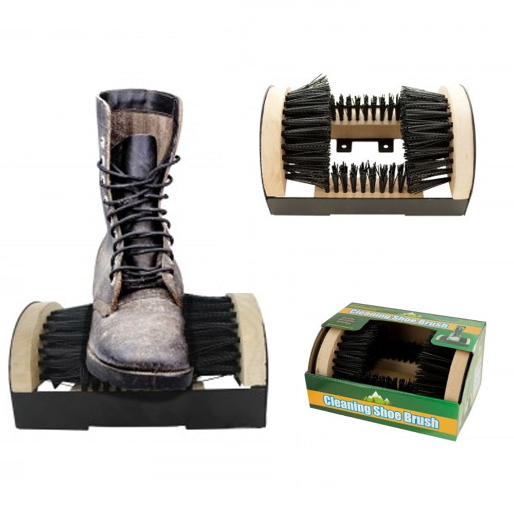 Boot Cleaner Scrubber Brush Shoe Sneaker Scraper All In One Mud Dirt Outdoor Kit 