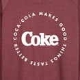 thumbnail image 3 of Coca-Cola - Coke Makes Things Taste Better - Women's Lightweight French Terry Long Sleeve Shirt, 3 of 5