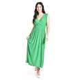 thumbnail image 4 of Vestido largo cintura smock Roman Fashion / Juvenil, 8801-SO (Verde) verde EG, 4 of 4