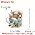 thumbnail image 3 of PUREKKI Dreamy 2D Flat Acrylic Keychain Car Rearview Mirror Accessories Backpack Pendant, 3 of 3