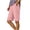 Pink, variant on Women's Elastic Waist Casual Shorts, Quick-Dry Bermuda Shorts with Side Pockets