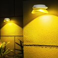 thumbnail image 2 of Luces solares para vallas, luces solares impermeables para exteriores, luces para canaletas, para jardín, aleros, garajes, patios, terrazas, letreros, porches, entradas de vehículos, patios traseros, 2 of 5