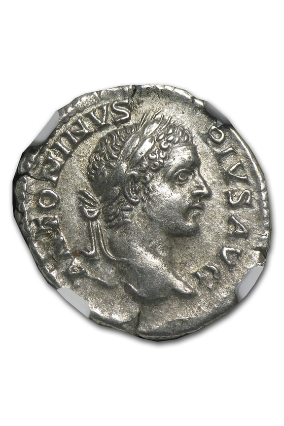 Roman Silver Denarius Emperor Caracalla (198-217 AD) CH AU NGC
