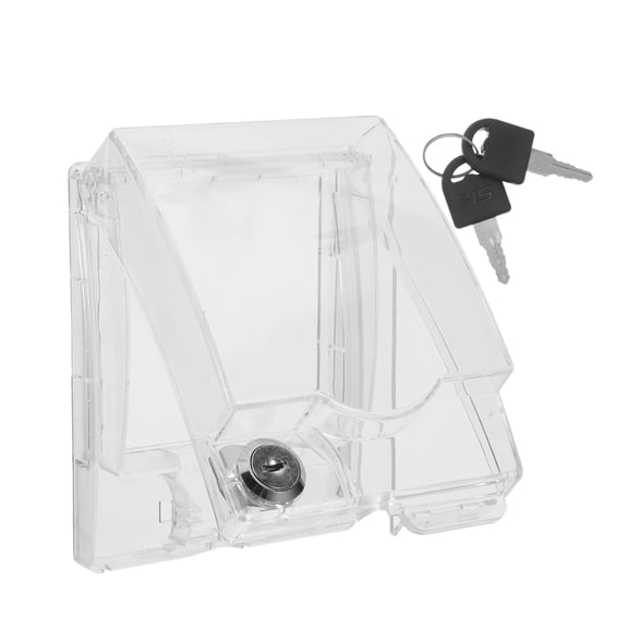 LOLIPPYY Splash-Proof Plastic Outlet Cover Lock for Bathroom and Kitchen Wall Socket