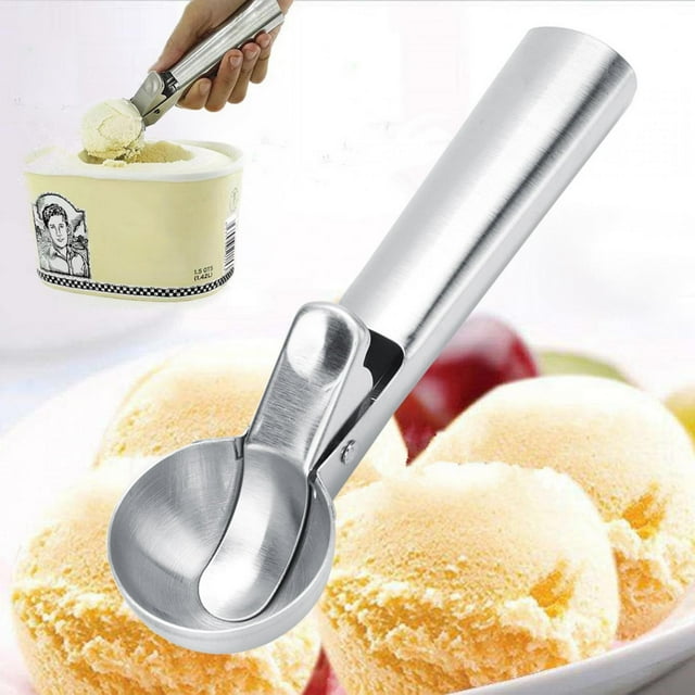 Cuchara para helado, cuchara para helado de acero inoxidable de 7 pulgadas, solución innovadora para utensilios de cocina